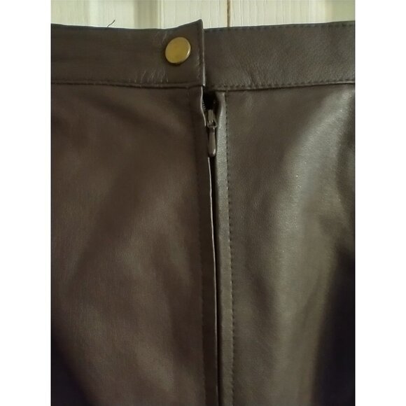 Venezia Women's Dark Brown Pencil Skirt - Picture 3 of 8